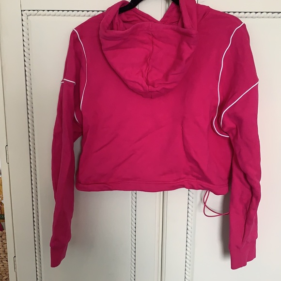 Adidas pink cropped hoodie - Picture 5 of 6